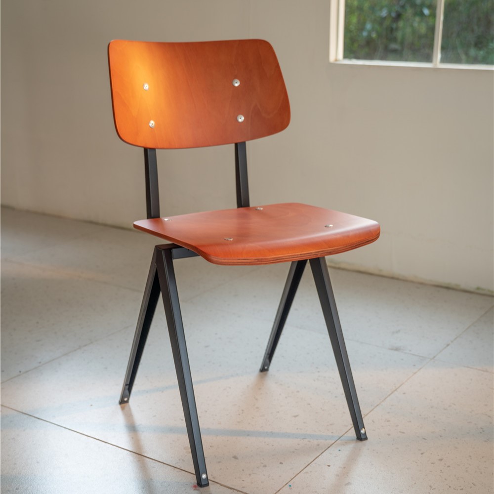 modern steel frame chair dining chair